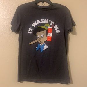 Men’s Disney Pinocchio T-shirt Shirt Sz S NWT